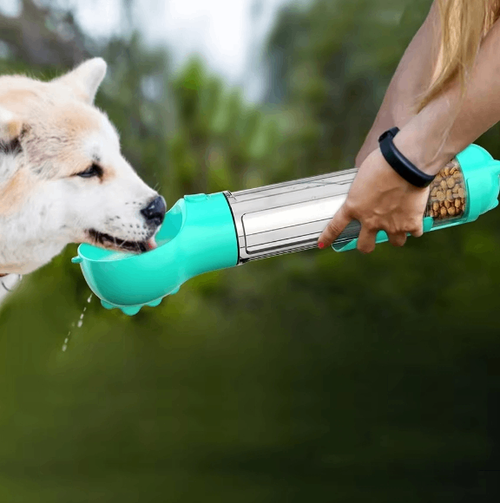 3-in-1 Portable Dog Water & Food Bottle