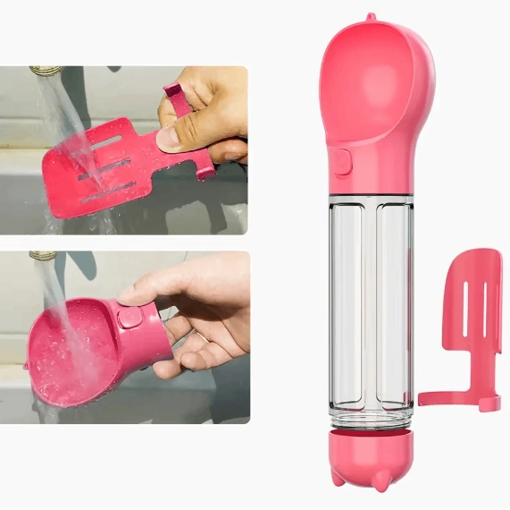 3-in-1 Portable Dog Water & Food Bottle